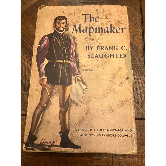 The Mapmaker 1957, Frank C Slaughter, Book Club Edition, Dust Jacket, Hardcover - Picture 1 of 8